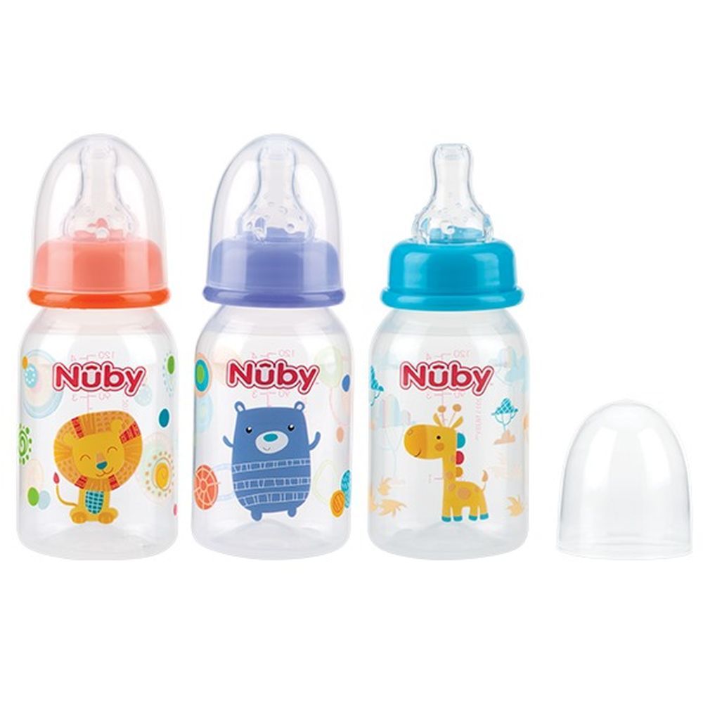 Nuby - Standard Neck Slow Flow Feeding Bottle, 120ml