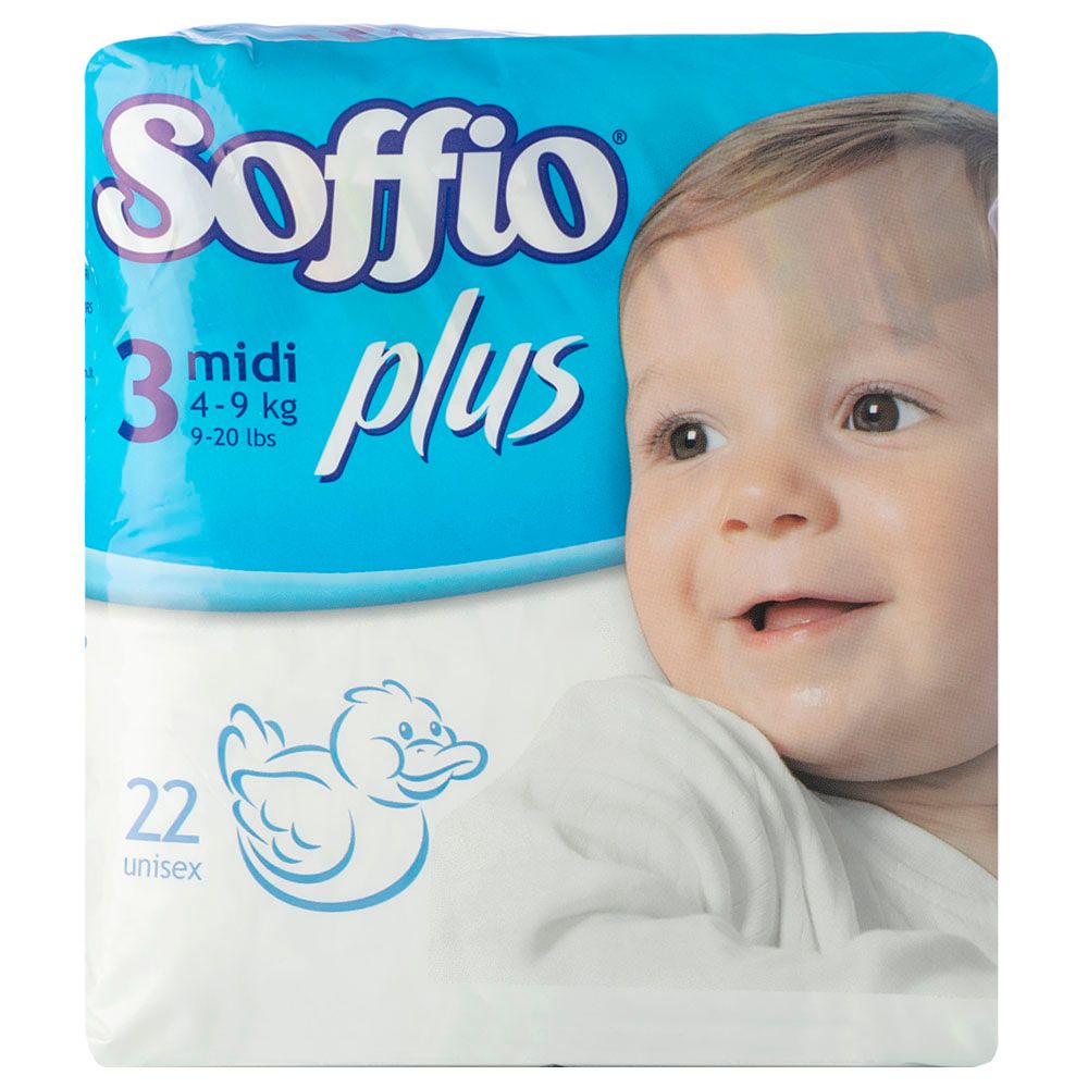 Soffio - Plus Soft Hug Parmon From 4-9kg, 22pc