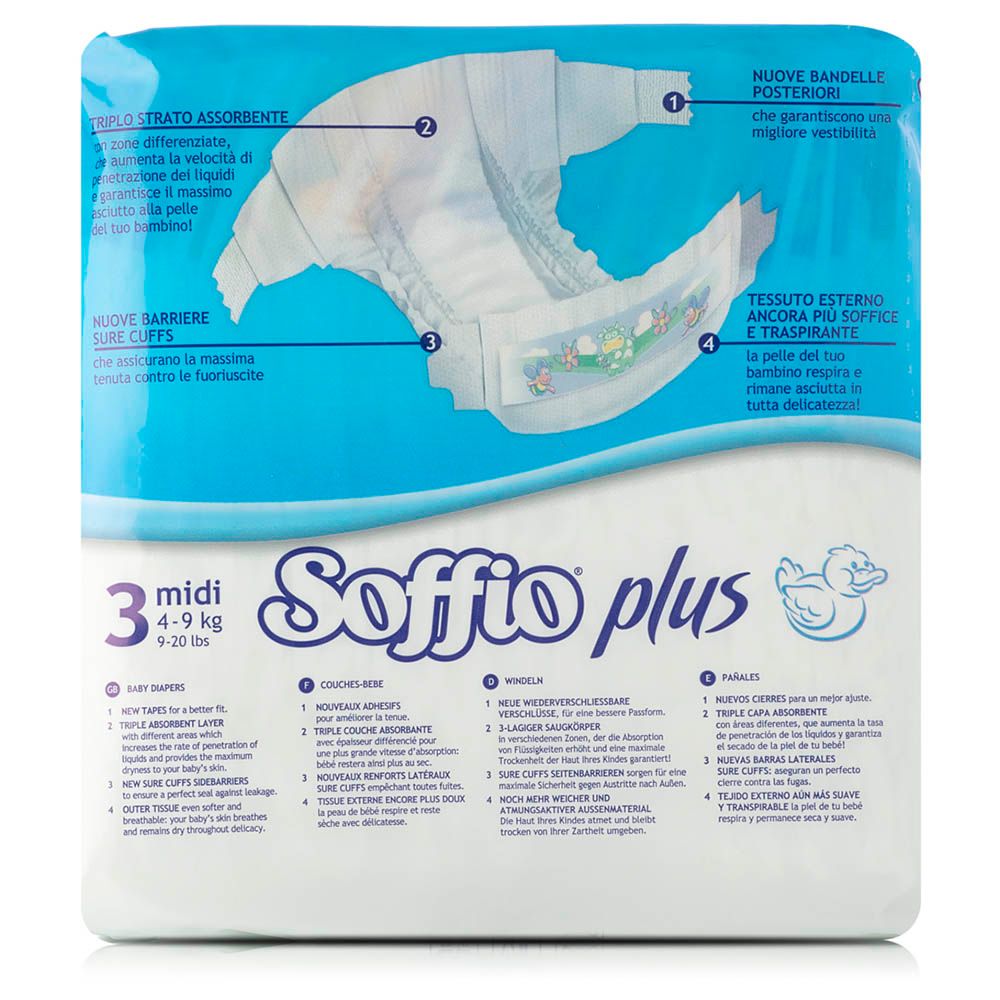 Soffio - Plus Soft Hug Parmon From 4-9kg, 22pc