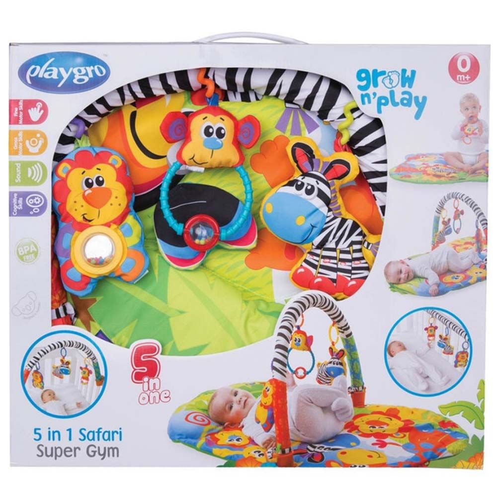 Playgro - 5-in-1 Safari Super Gym