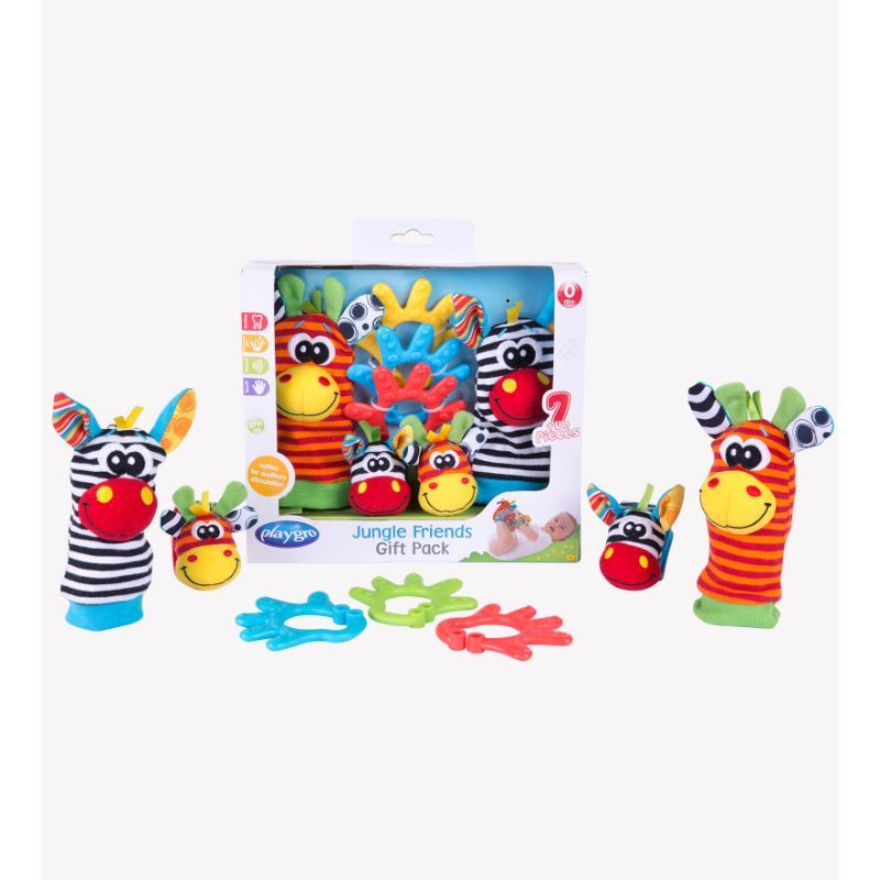 Playgro Jungle Friends Gift Pack, BPA-Phthalate-Lead Free