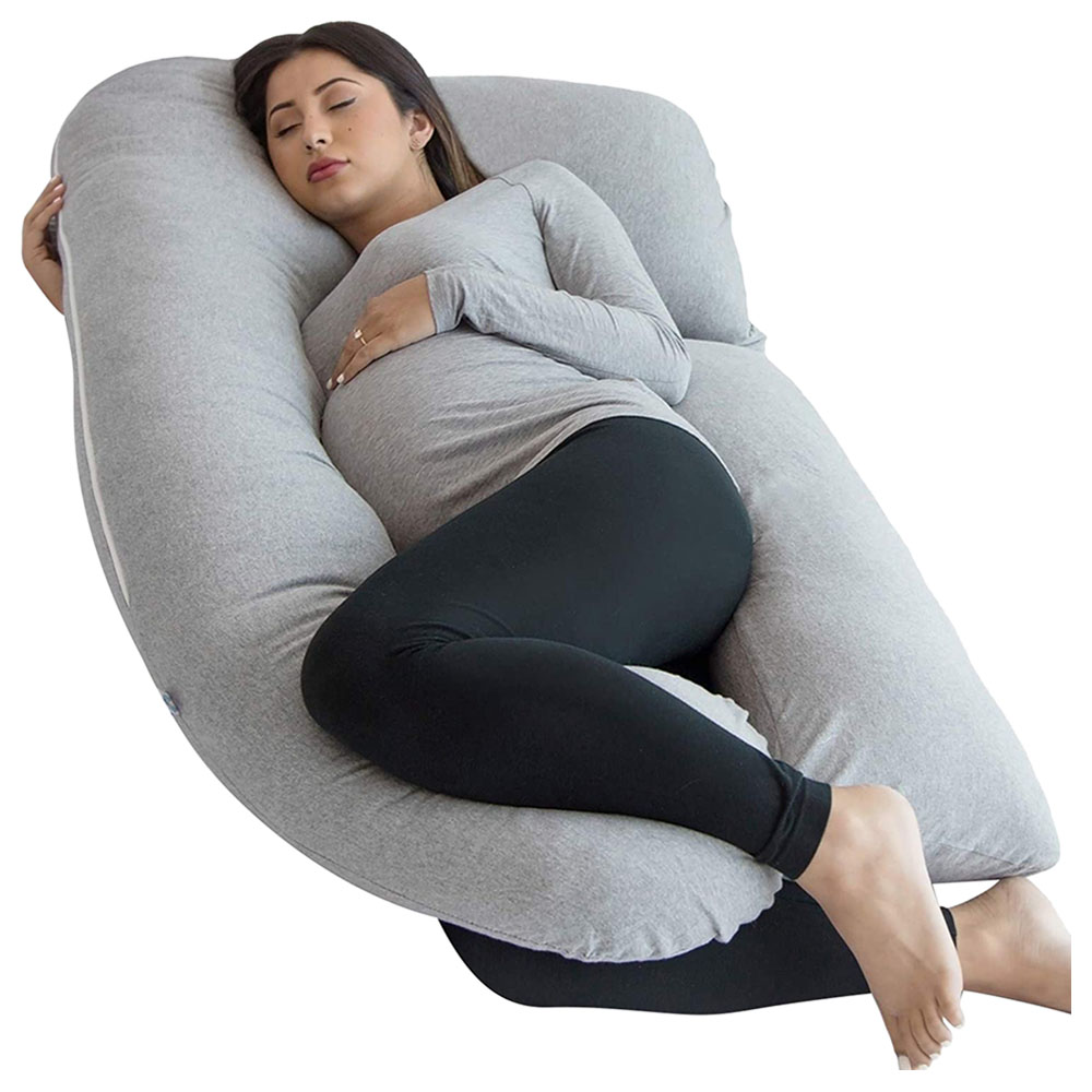 PharMeDoc U Shaped Full Body Maternity Pillow Grey Buy at Best Price from Mumzworld