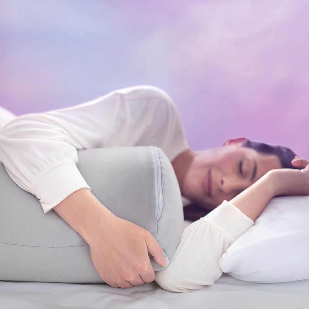 Snuz - Curve Pregnancy Support Pillow W/ Washable Cover - Grey