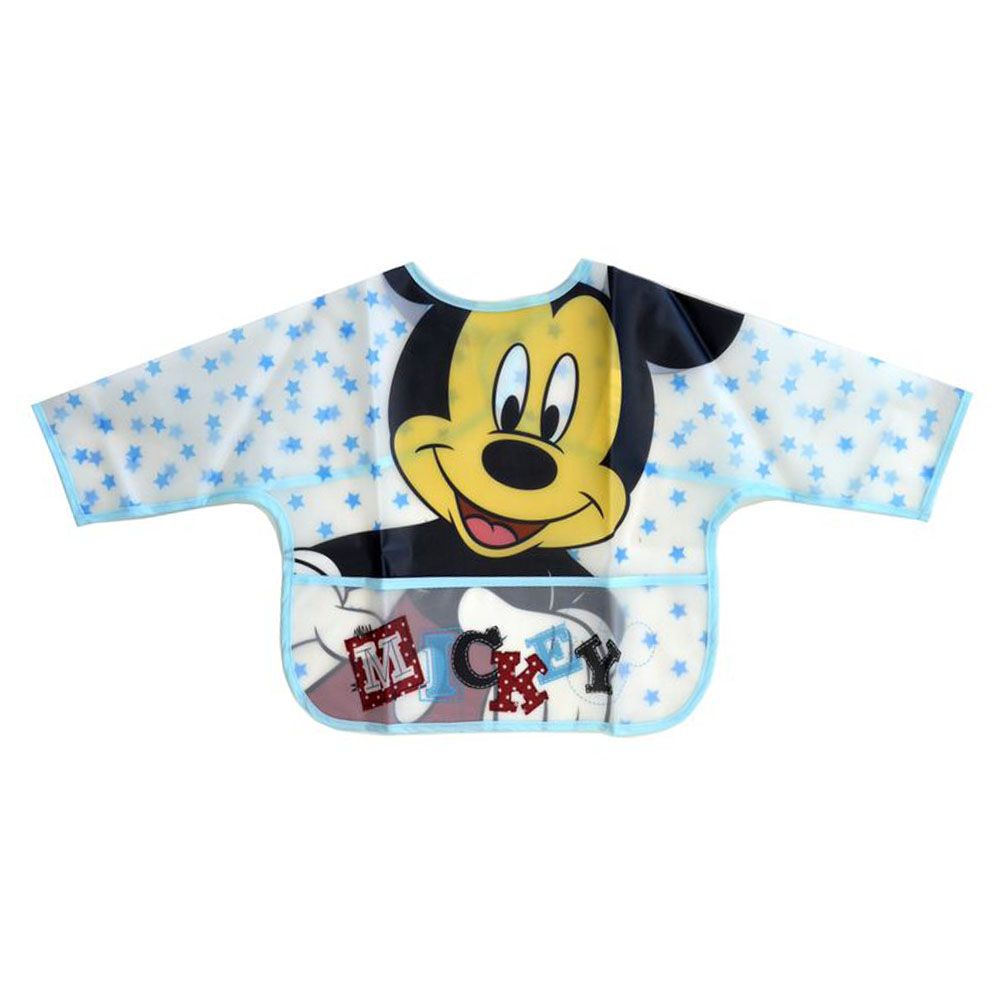 Disney - Mickey Sleeved Bib - Blue