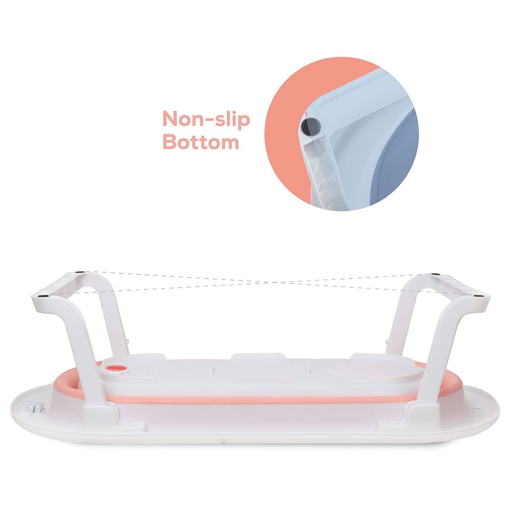 Nurtur - Collapsible Baby Bathtub - White/Pink