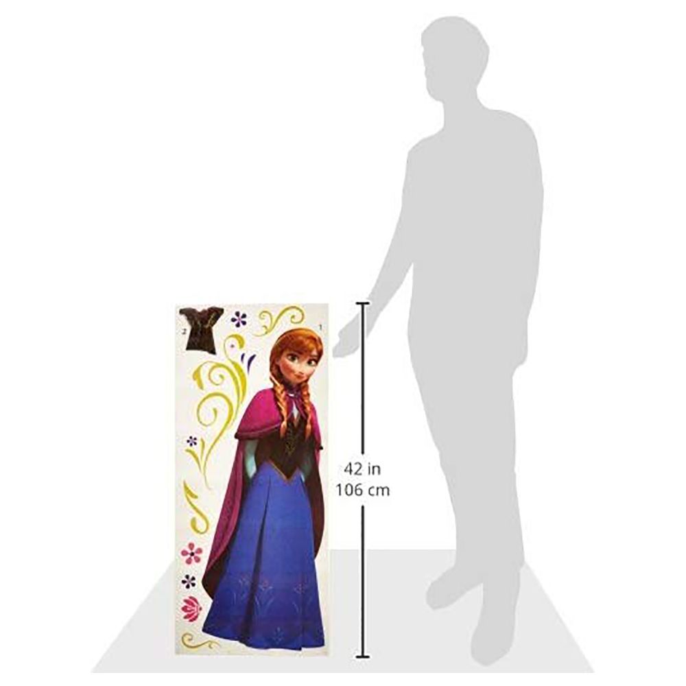 Room Mates Decals - Frozen Anna With Cape Giant