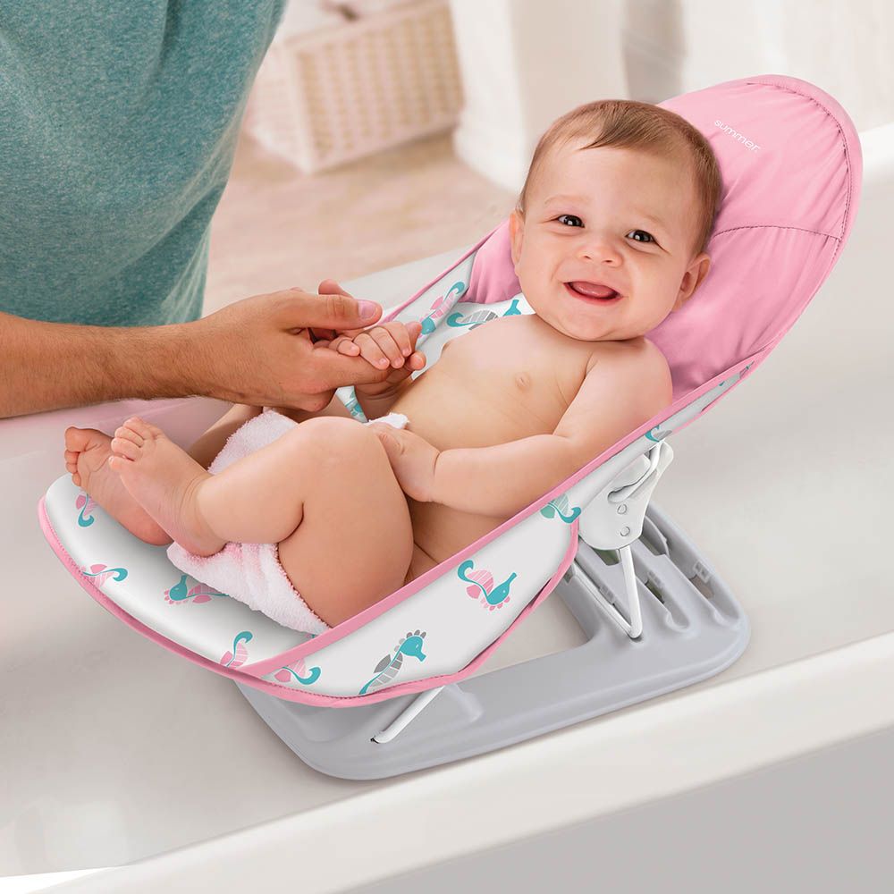 Summer Infant - Deluxe Baby Bather Seahorse - Pink