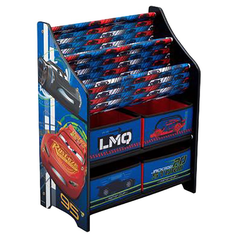 Delta Children - Disney Pixar Cars 3 Book & Toy Organizer