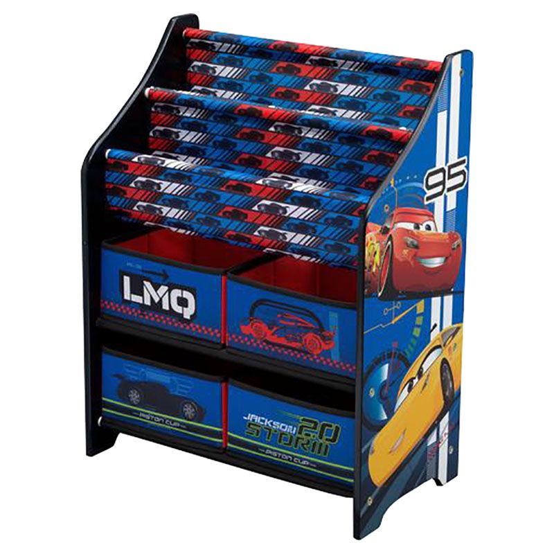 Delta Children - Disney Pixar Cars 3 Book & Toy Organizer