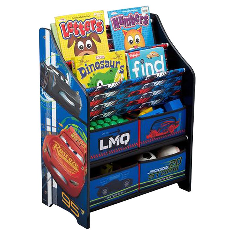 Delta Children - Disney Pixar Cars 3 Book & Toy Organizer