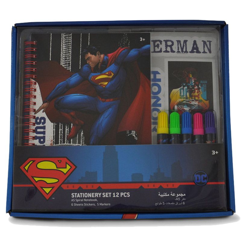 Warner Bros. - Superman Stationery Set 12pc-Set - Blue