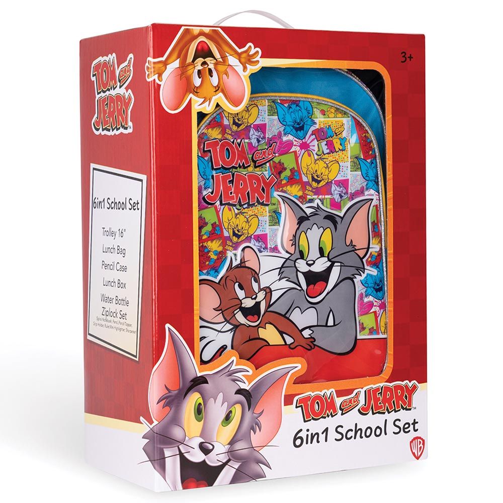 Warner Bros - 6-In-1 Tom & Jerry Pop Art Trolley Box Set - 16-Inch