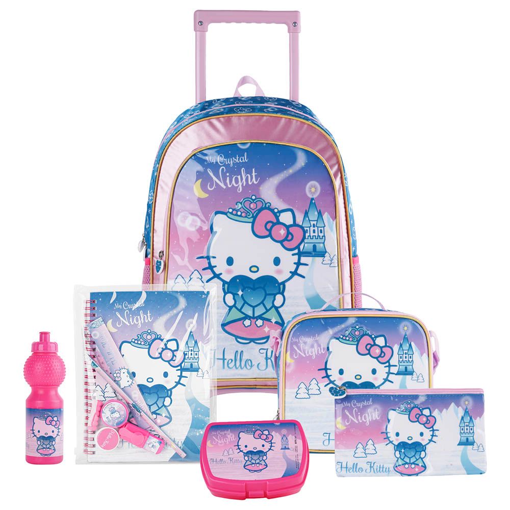 Sanrio - 6-In-1 Hello Kitty My Crystal Night Trolley Box Set - 16-Inch