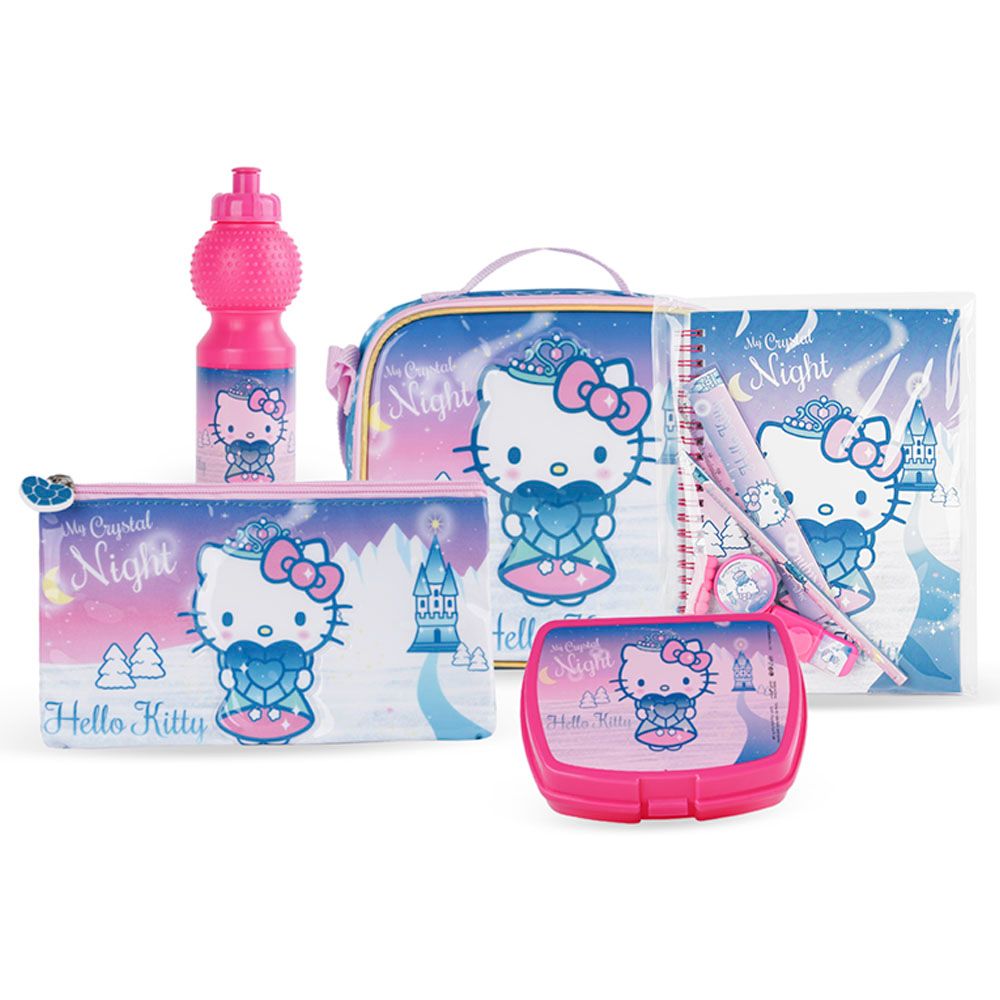 Sanrio - 6-In-1 Hello Kitty My Crystal Night Trolley Box Set - 16-Inch