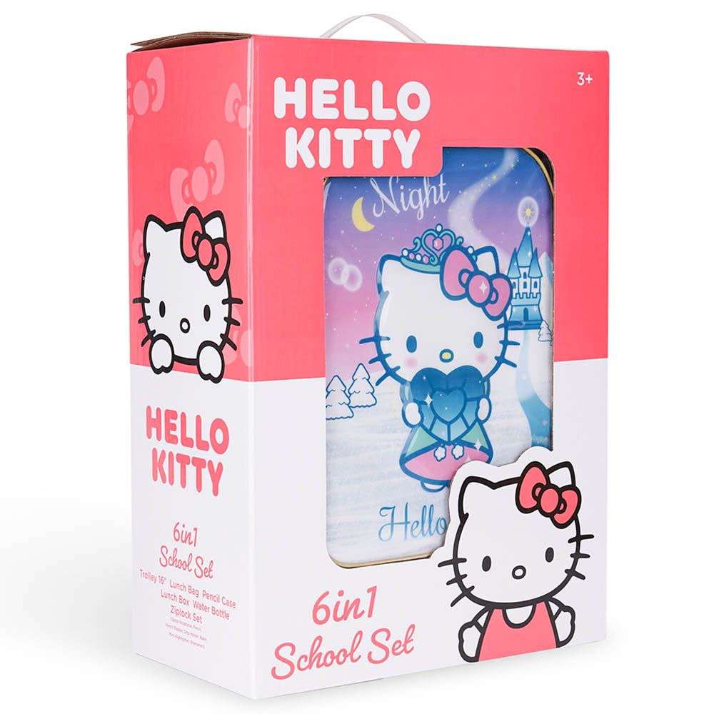 Sanrio - 6-In-1 Hello Kitty My Crystal Night Trolley Box Set - 16-Inch