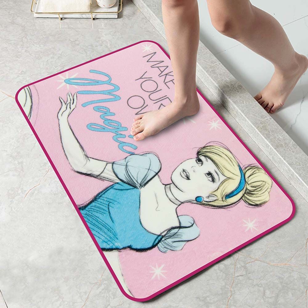 Disney - Princess Floormat for Kids - Pink