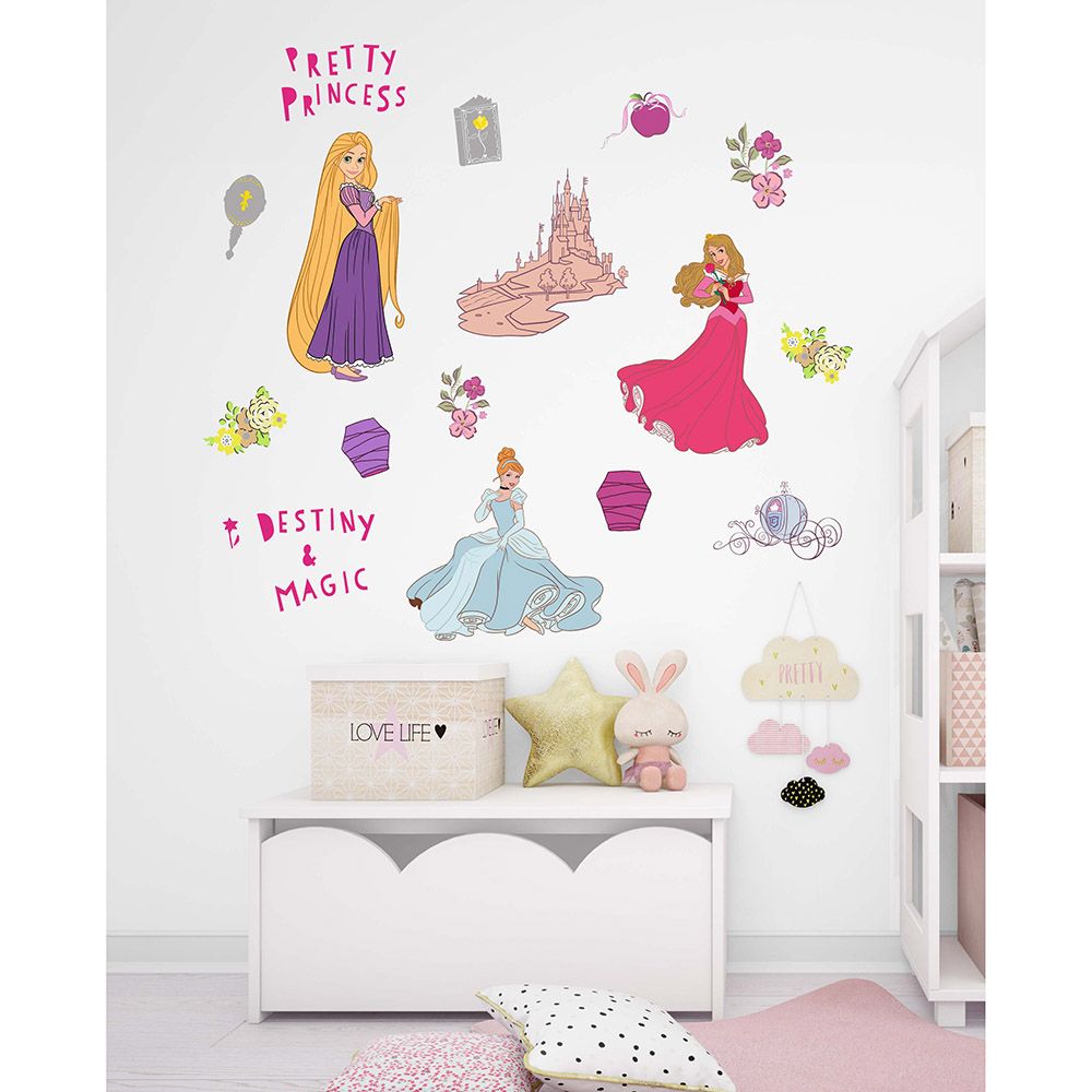 Disney Princess - Removable Art Wall Stickers - Destiny & Magic