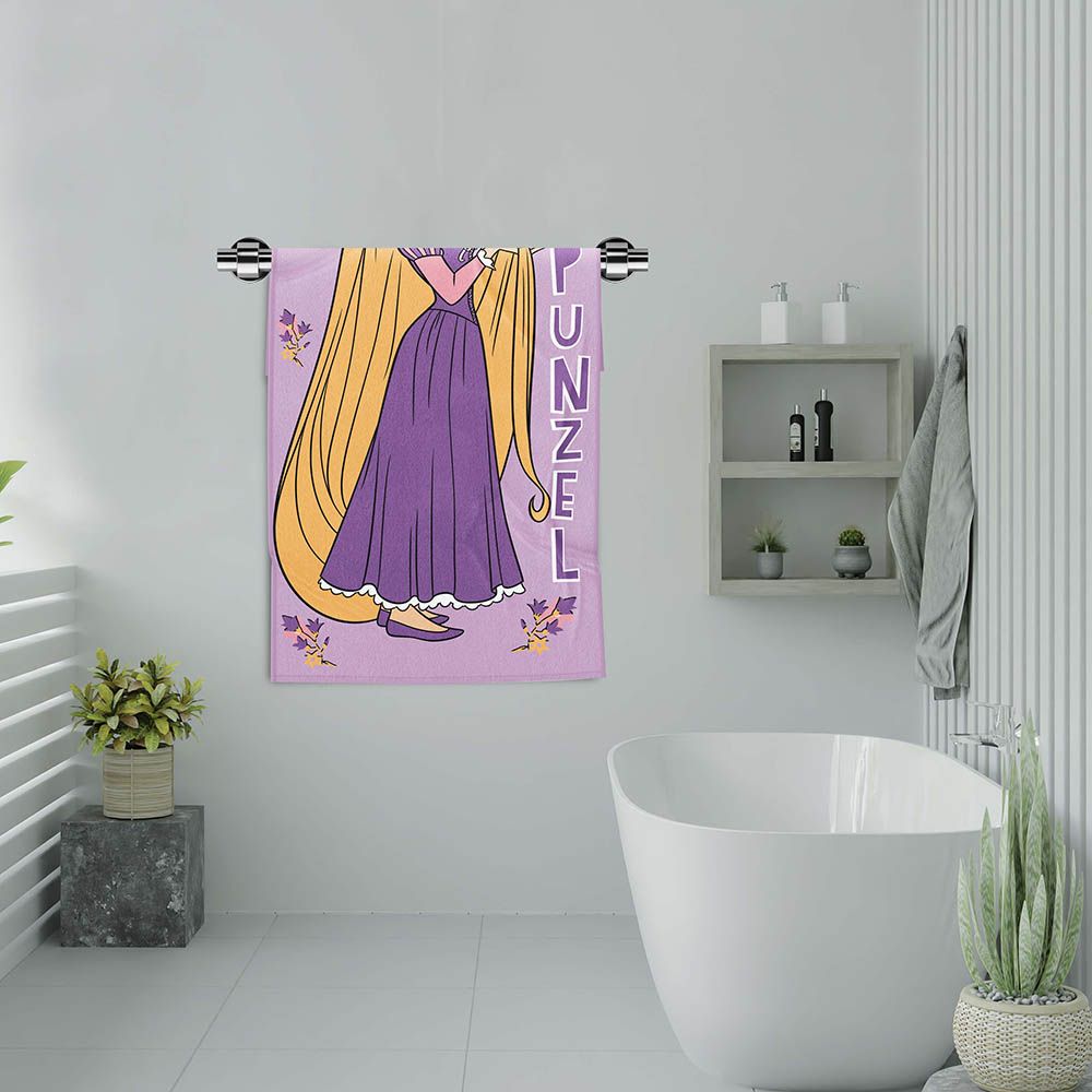 Disney Princess - Kids Bath Towel 70 x 140 cm - Purple