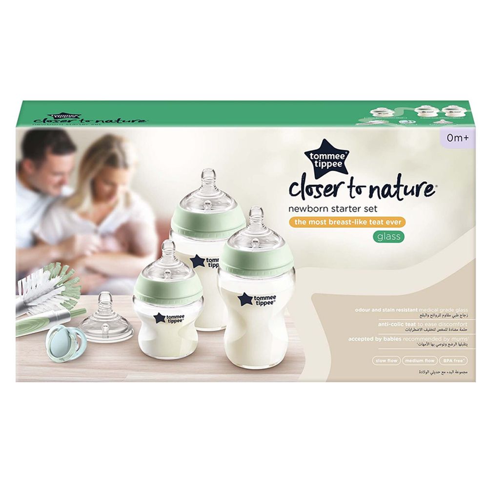 Tommee Tippee Closer to Nature Feeding Bottle Kit - Clear