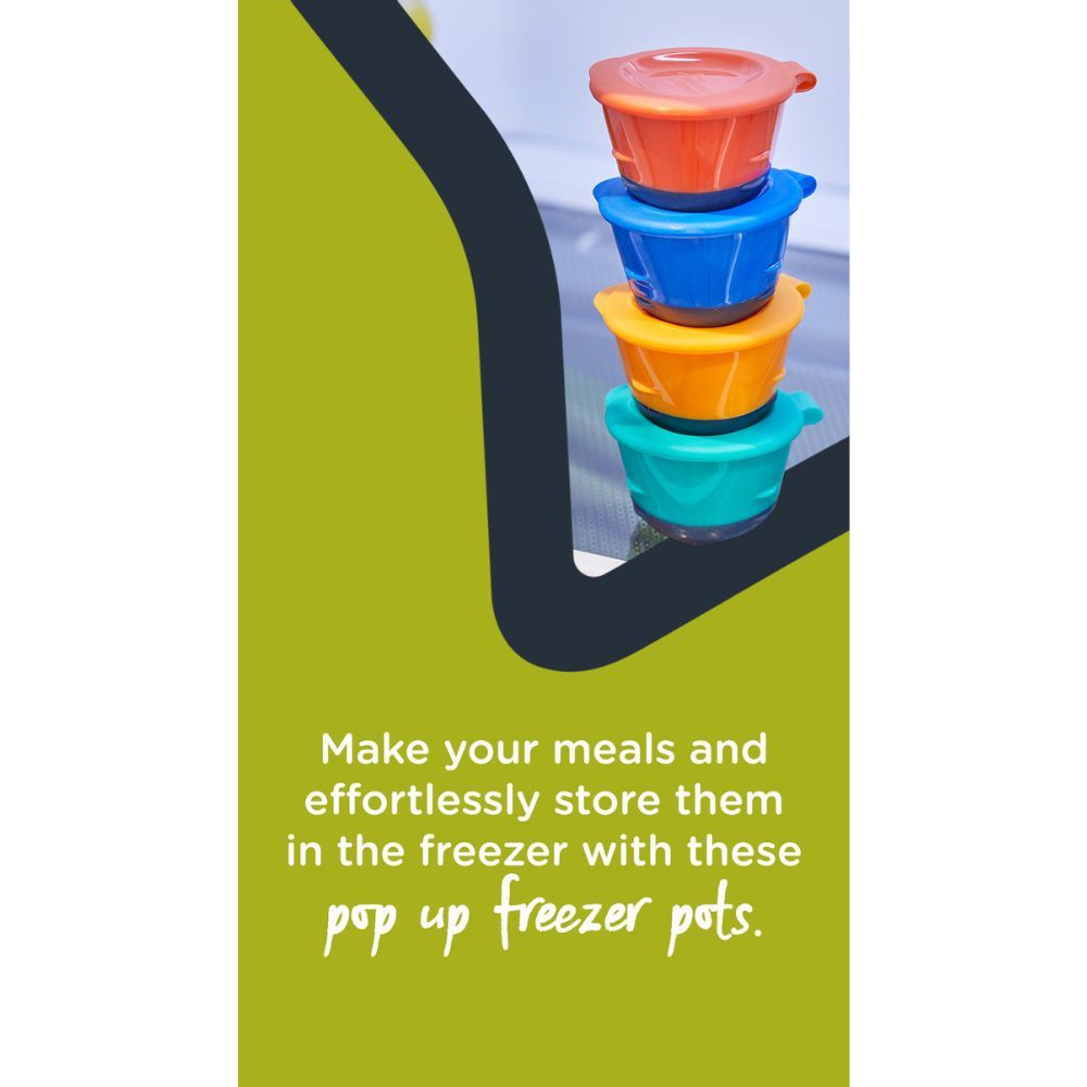 Tommee Tippee - Explora Pop Ups Freezer Pots - 4 Pcs & Tray