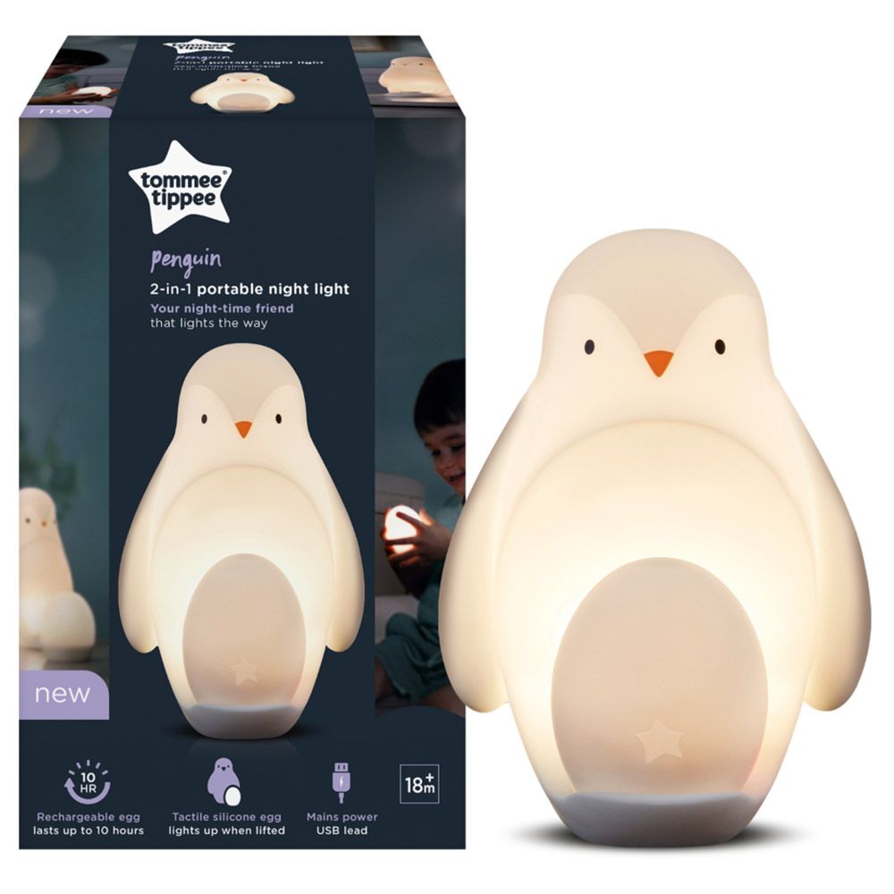 Tommee Tippee - Penguin 2 In 1 Portable Nursery Night Light