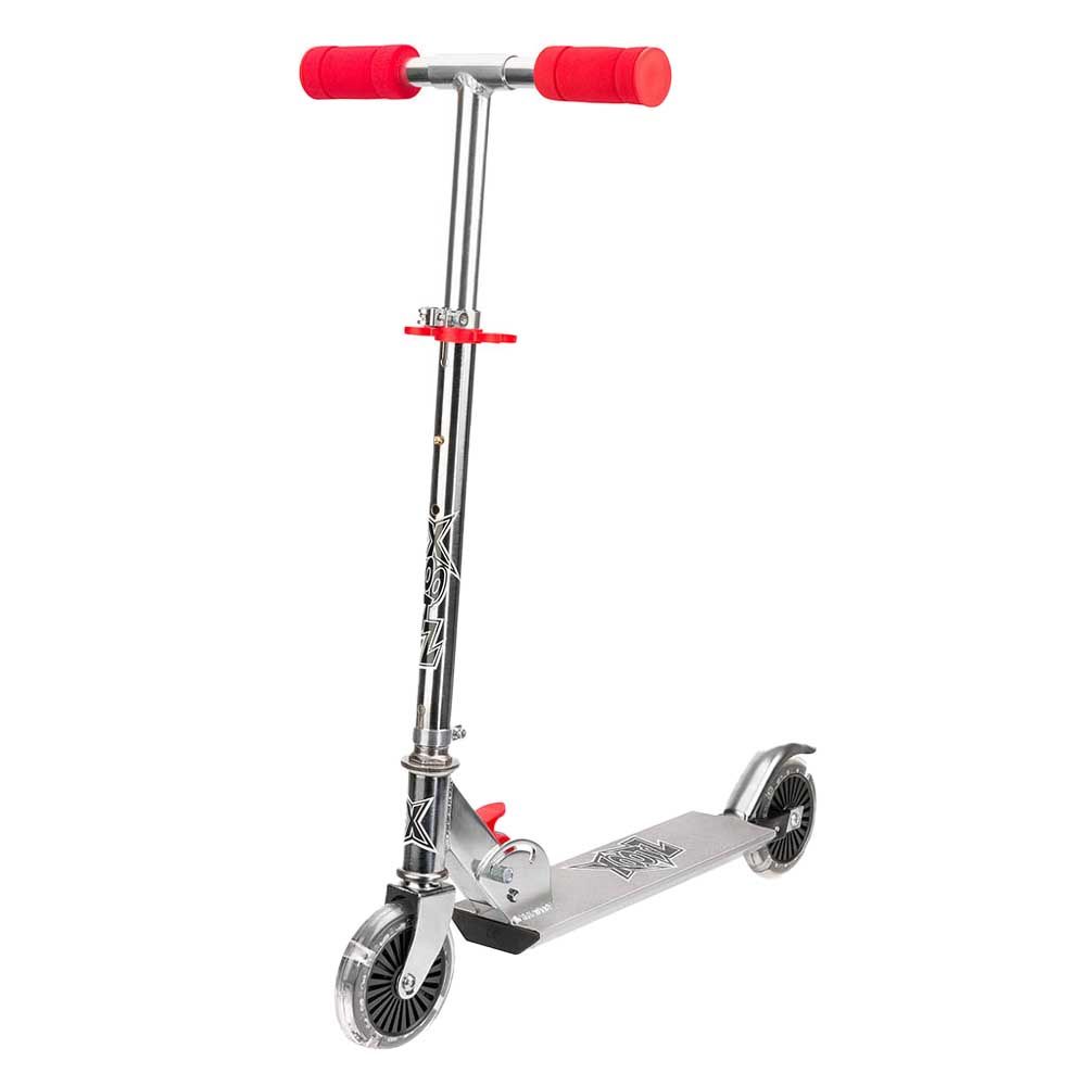 Xootz - Folding Scooter w/ LED Wheels - Red