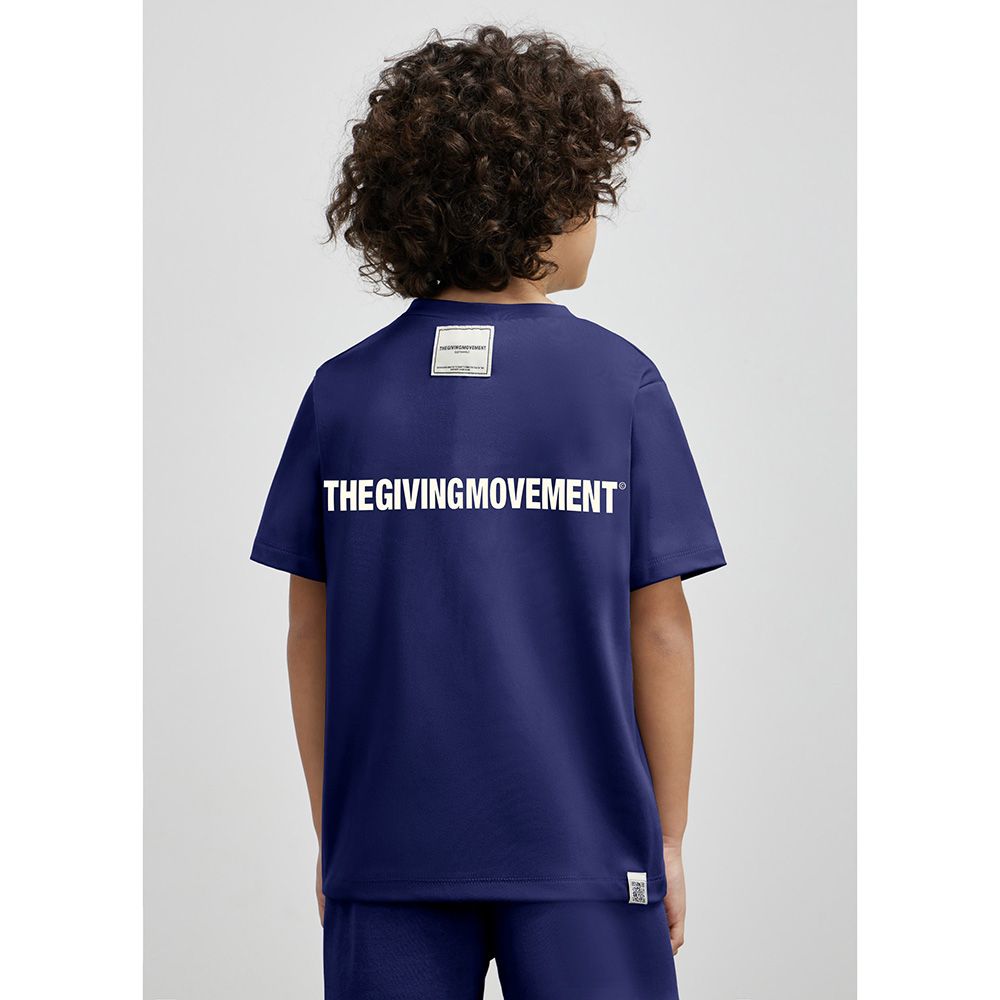 The Giving Movement - Kids Regular Fit T-Shirt - Navy