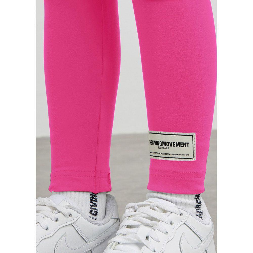 The Giving Movement - Kids Recycled Leggings - Fuchsia Pink