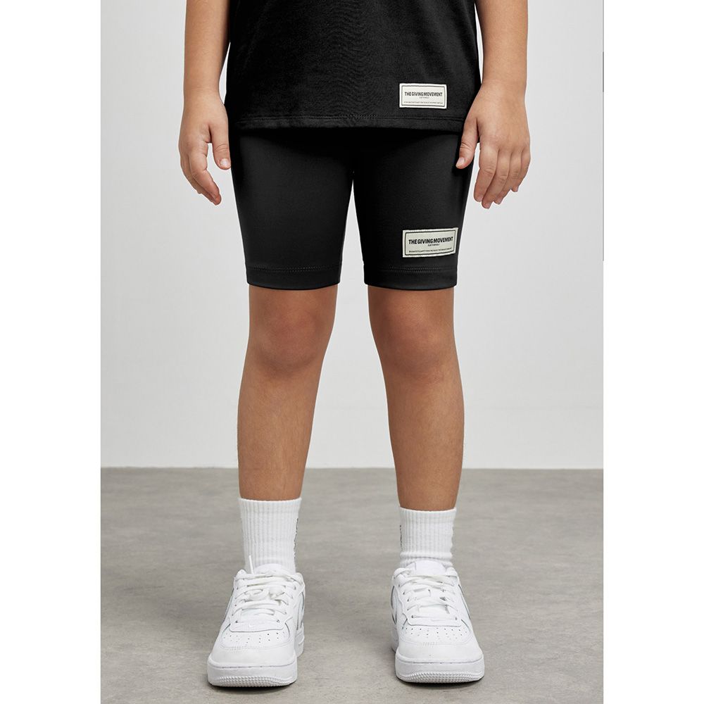 The Giving Movement - Kid's Biker Shorts - Pitch Black