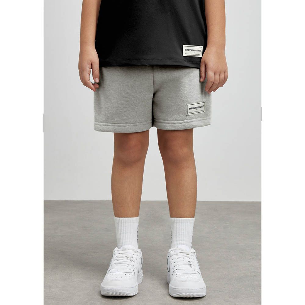 The Giving Movement - Kids Lounge Shorts - Grey Marl