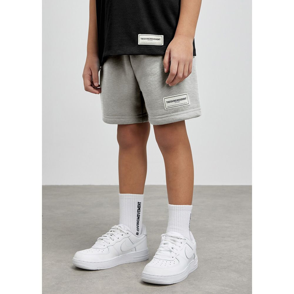 The Giving Movement - Kids Lounge Shorts - Grey Marl