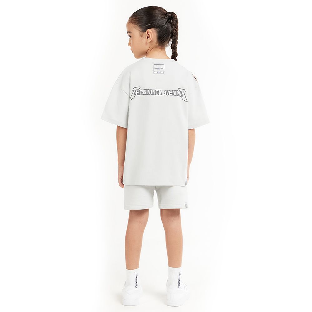 The Giving Movement - Kids Oversized Fit T-Shirt - Misty Grey