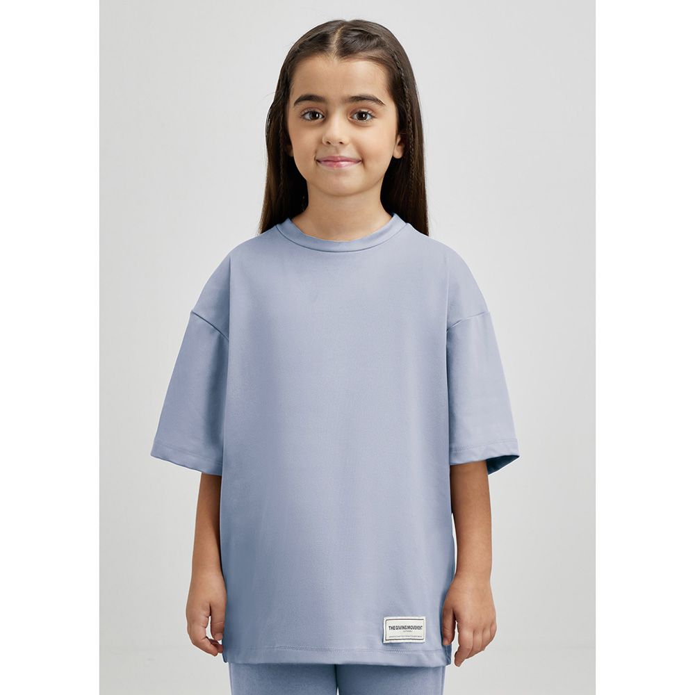 The Giving Movement - Kids Oversized T-Shirt - Powder Blue