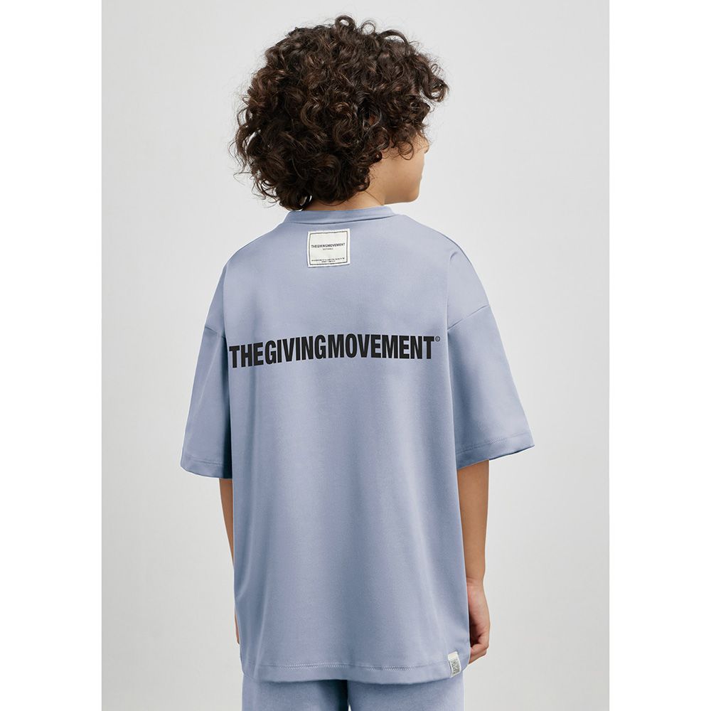 The Giving Movement - Kids Oversized T-Shirt - Powder Blue