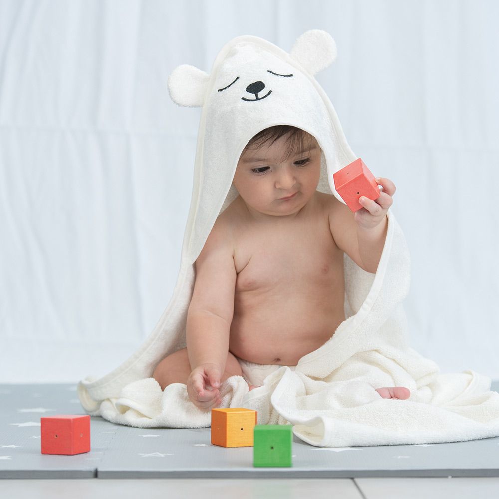 Tiny Toes - Baby & Toddler Towel Hooded Bear - Large (Exclusive)