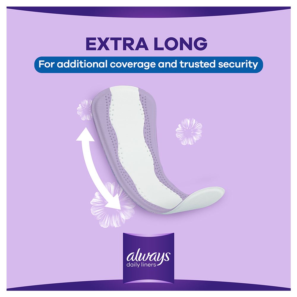  Always - Daily Liners Extra Protect Pantyliners Large 16 Count 