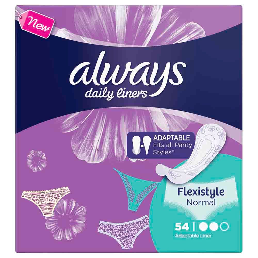 Always - Daily Liners Comfort Protect Flexistyle Pantyliners Normal 54pcs