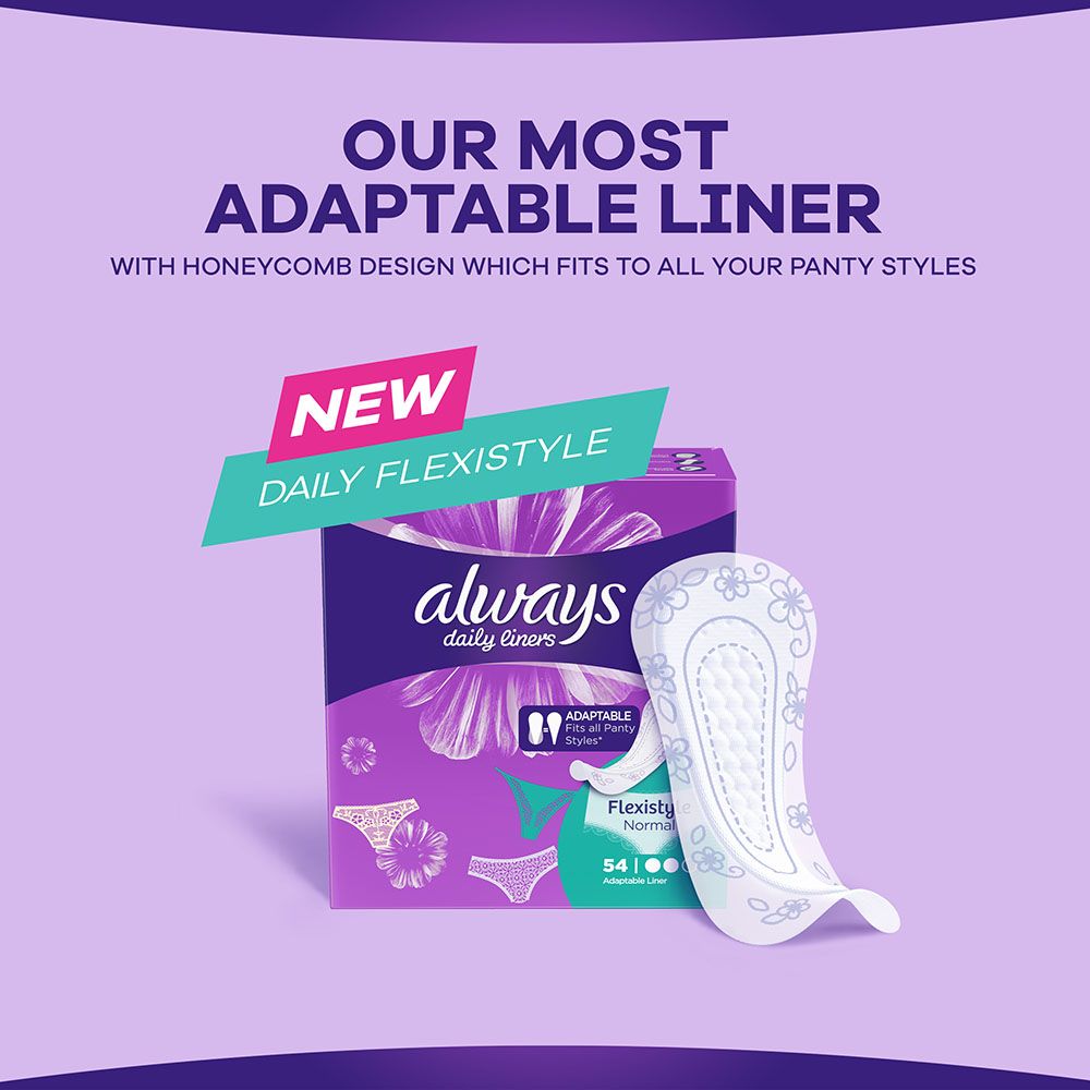 Always - Daily Liners Comfort Protect Flexistyle Pantyliners Normal 54pcs