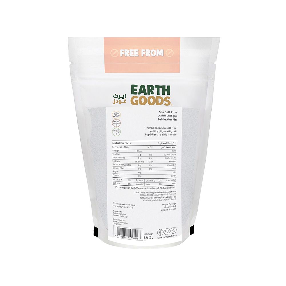 Earth Goods - Fine Sea Salt 750g