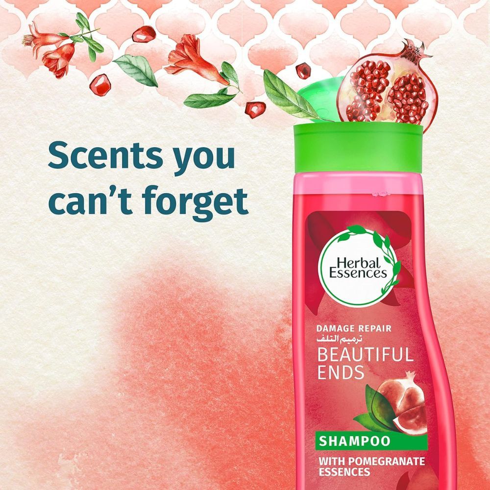 Herbal Essences - Beautiful Ends Protection Shampoo w/ Juicy Pomegranate Essences 700 ml