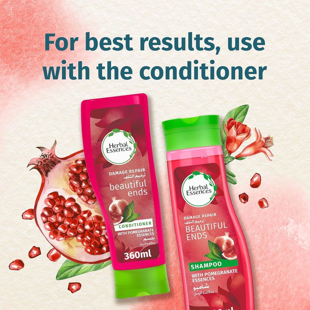 Herbal Essences - Beautiful Ends Protection Shampoo w/ Juicy Pomegranate Essences 700 ml