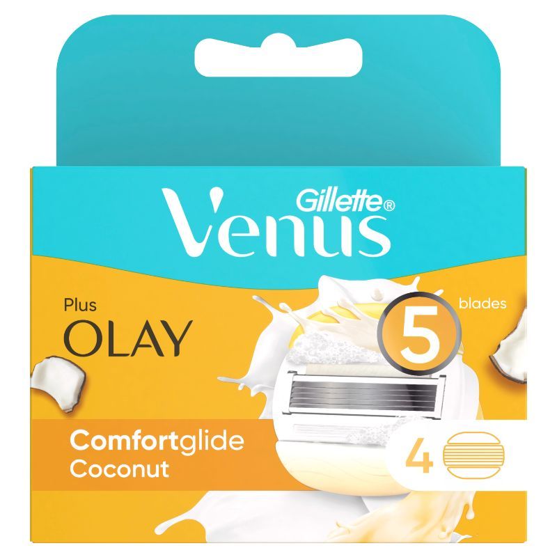 Gillette Venus & Olay Women's Razor Blade Refills, 4 Count