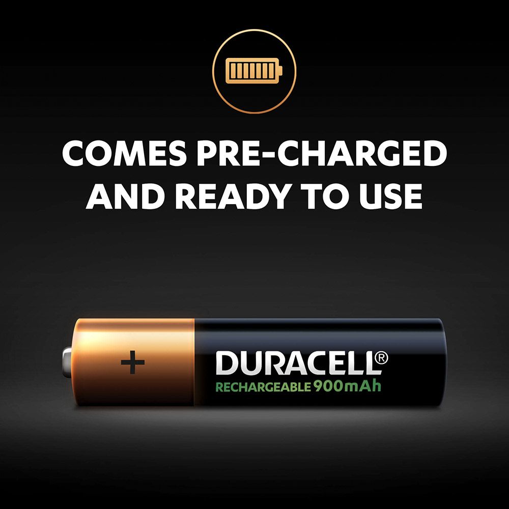 Duracell - Rechargeable AAA 4 900mAh