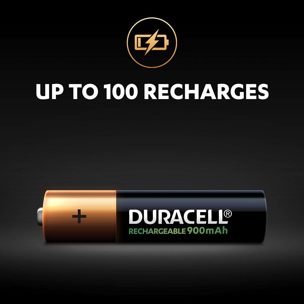 Duracell - Rechargeable AAA 4 900mAh