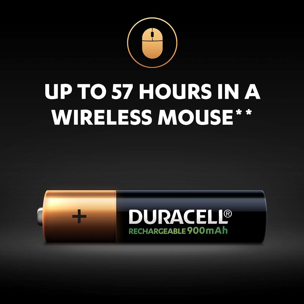 Duracell - Rechargeable AAA 4 900mAh