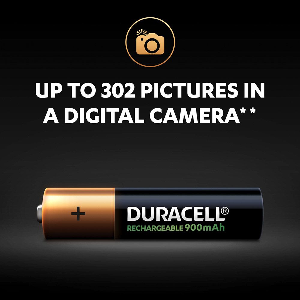 Duracell - Rechargeable AAA 4 900mAh