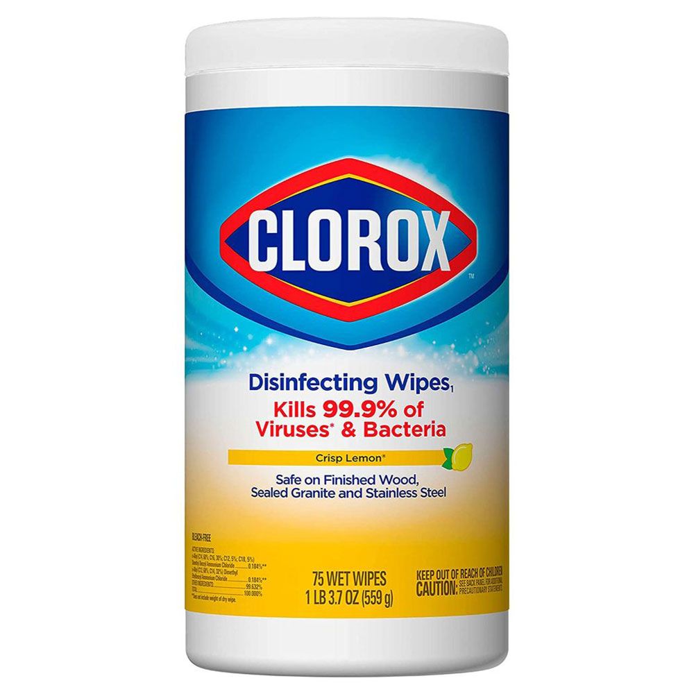 Clorox Disinfecting Lemon Fresh Cleaning Wipes - 75pcs