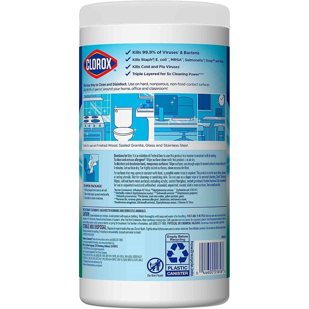 Clorox Disinfecting Wipes Can Fresh Scent 75 Count