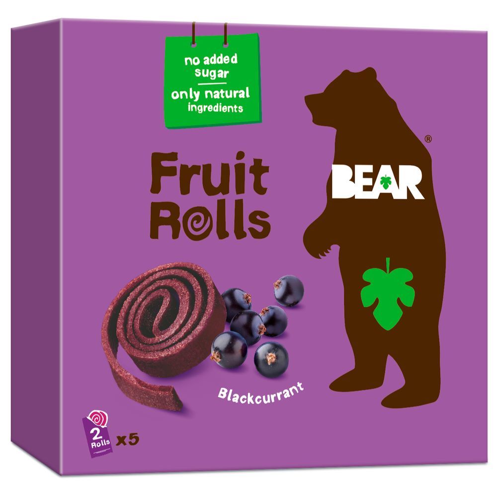 Bear - Fruit Rolls - Blackcurrant - 20 g - Pack of 5