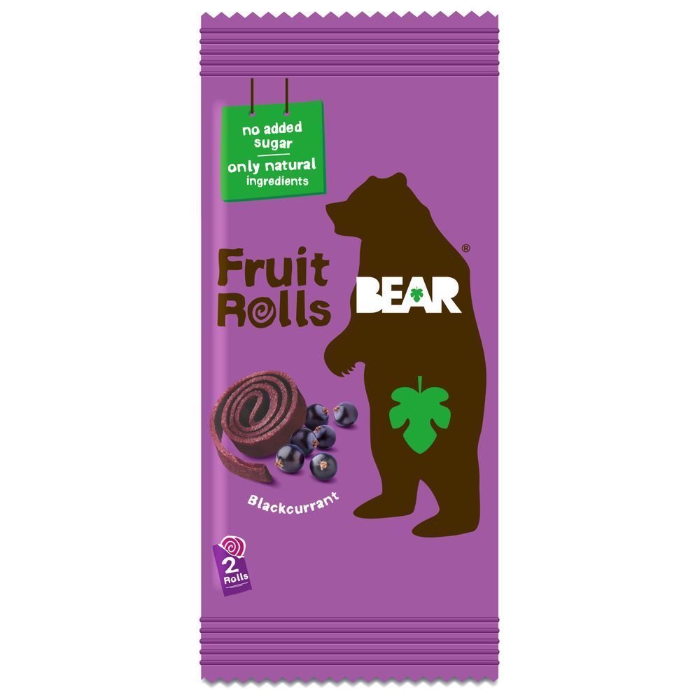 Bear - Fruit Rolls - Blackcurrant - 20 g - Pack of 5